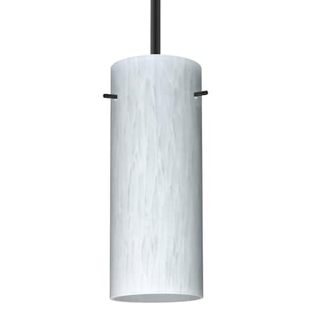 Besa Lighting Besa Stilo 10 Stem Pendant, Carrera, Black Finish, 1x 9W LED 1TT-412319-LED-BK
