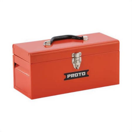 Proto General Purpose Portable Tool Box with Removable Steel Tote Tray, 6-1/2 in H x 6 in D, Steel J9954-NA