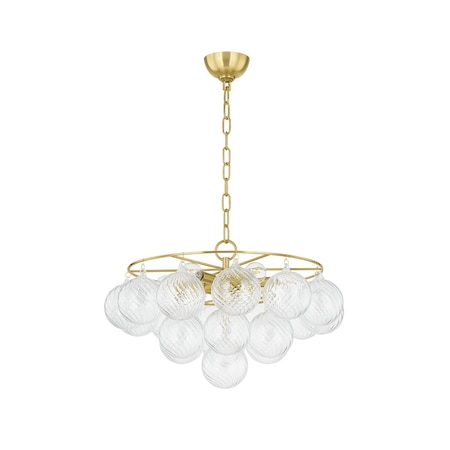 Mitzi Megan Molten X Mimi 6 Light Chandelier 22.5 In. Aged Brass H711806A-AGB
