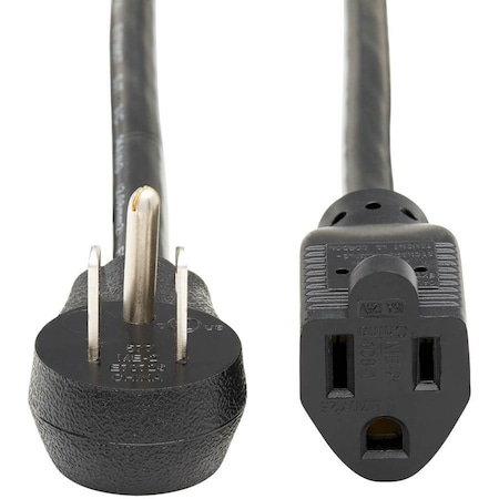 Eaton Tripp Lite Series Power Extension Cord, Right-Angle NEMA 5-15P to NEMA 5-15R - P024-006-15D