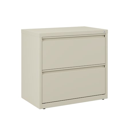 Hirsh 30" W 2 Drawer Lateral File Cabinet, Putty, A4/Legal/Letter 14970