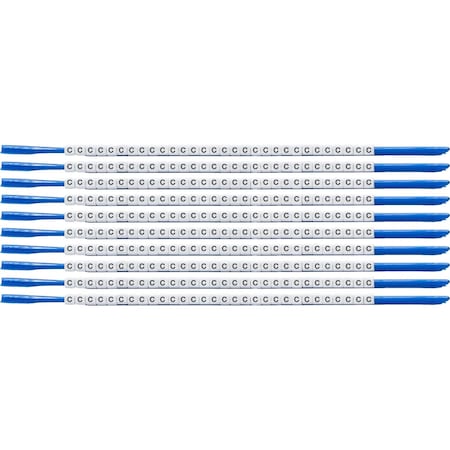 Brady ClipSleeve Wire Markers Size 07 Nylon 18 AWG - 18 AWG, C Pack of 300 Each, 300PK SCN07-C