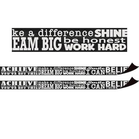 Teacher Created Resources Modern Farmhouse Positive Sayings Magnetic Border, 24 Feet Per Pack, 2PK TCR77566