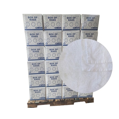 Supremeplus Full Size White Cleaning Towels - 20 in x 40 in, 600 lbs. Pallet, 120 x 5 lbs. Boxes, 120PK SP-3418