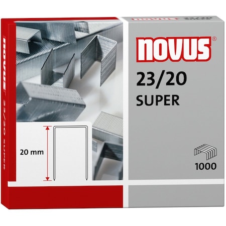 Novus Premium HD Staples, 23/20, 1k, 20mm, PK1000 042-0240