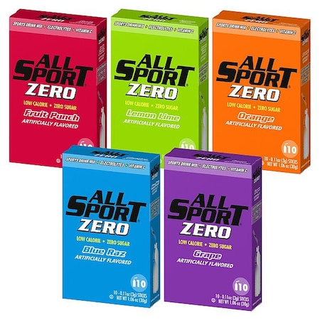 All Sport Sports Drink Mix, Sugar-Free, 1.1 oz, PK150 41115GR