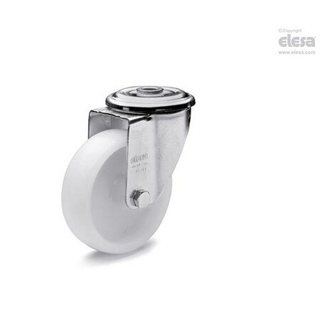 Elesa 450689 Monolithic castor wheels steel bracket Technopolymerng plate bracket and centre 450689