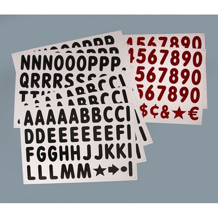Specialty Store Services 4 In. Extra Letters For White Face Swinger Sidewalk Sign 9640