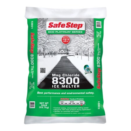 Compass Minerals America 53851 50 lbs Ice Melt Magnes Chlride Bag CO11959