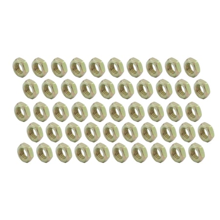 Allstar Performance 0.37-24 in. Left Hand Steel Jam Nuts, 50PK ALL18255-50