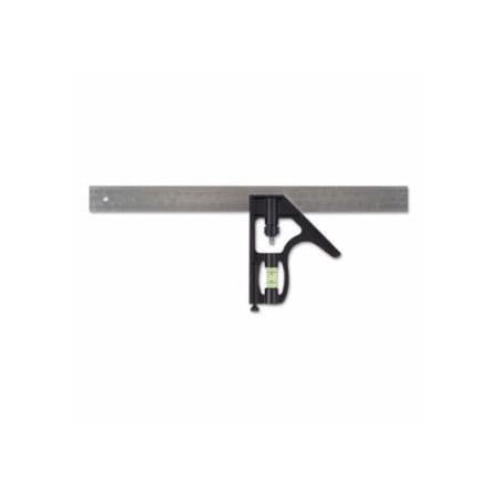 Stanley Combination Square, 12 in, Inch/Metric, Die Cast Metal 680-46-028