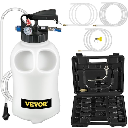 Vevor Transmission Fluid Pump ATF Refill Pump Kit 10L with 14 Most Used Adapters YS-089