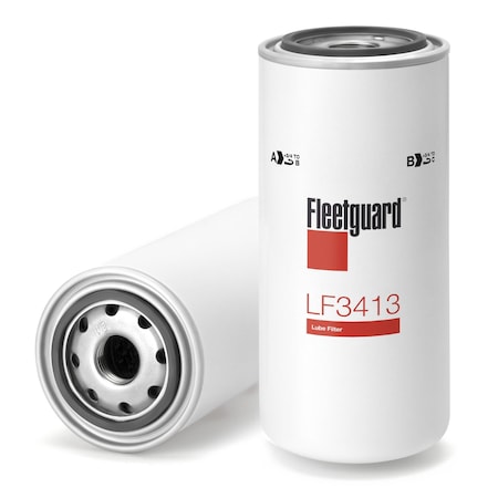 Fleetguard Oil Filter, 8.3125 in L, Spin-On LF3413