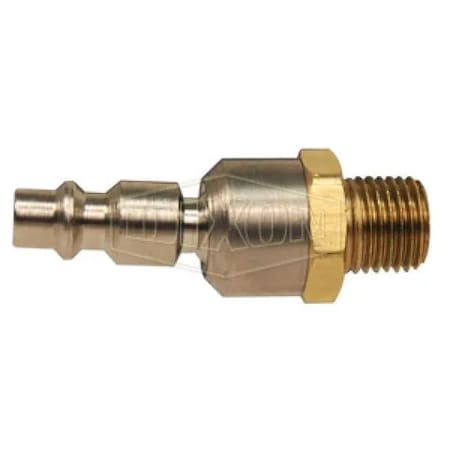 Dixon Air Chief Industrial Quick Disconnect Ball Swivel Plug, 1/4 in Nominal, 250 psi Pressure, Steel, Dom DCP21SWIV