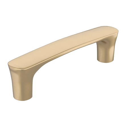 Richelieu 3 3/4-inch (96 mm) Center to Center Champagne Bronze Contemporary Cabinet Pull BP734596CHBRZ