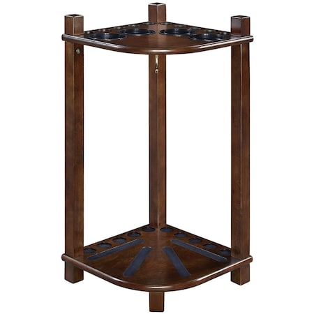 Ram Game Room 16 x 16 x 24 in. Floor Cue Rack with Square Leg, Cappuccino FCR2 CAP