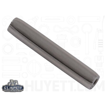 Huyett Coiled Spring Pin, Heavy Duty, Nickel Plated 302/304 Stainless Steel, 0.125 in Dia x 0.750 in Length SPC3P-125-0750H
