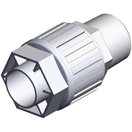 Smc High Purity Tube Fitting, Coupling, PFA LQ3H6C-M