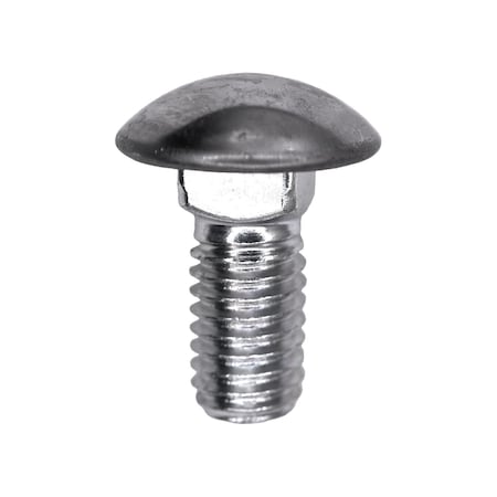 Auveco 7/16in-14 x 1in Stainless Steel Capped Round Head Bumper Bolt, 25PK 8552