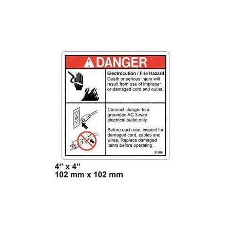 Genie REPLACEMENT DECAL, NOTICE AC POWER SUPPLY 31508