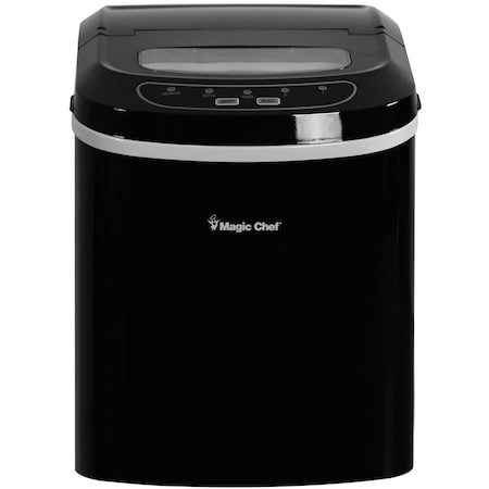 Magic Chef Portable Countertop Ice Maker, 27 lb., Blk MCIM22B