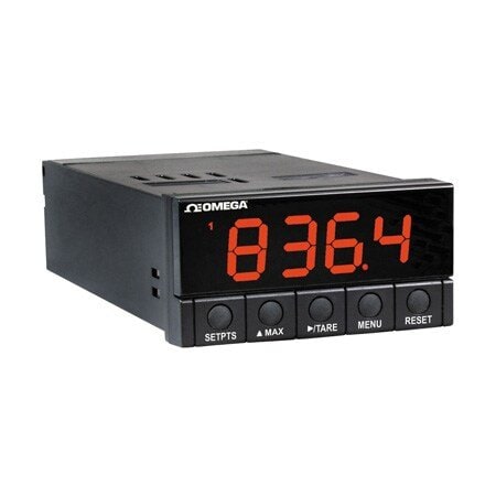 Omega Process Meter: 0 Display Span - Min, 9,999 Display Span - Max, 115 V AC, 24 V DC, 5 A @ 250V DP25B-E-A