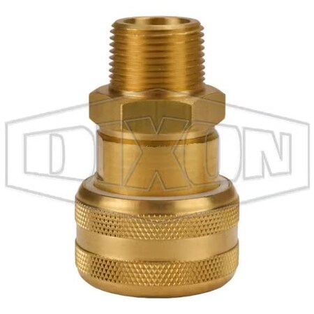 Dixon Air Chief Industrial Automotive Quick Connect Coupler, 3/4 in Nominal, Quick Connect Coupler x MNPT DC7106
