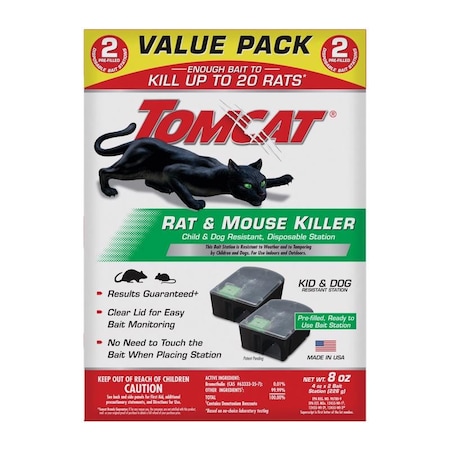 Tomcat Bait Station Blocks For Mice and Rats 2PK 4388404