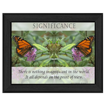 Homeroots Significance 3 Black Framed Print Wall Art 405348