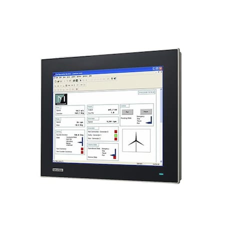 Advantech 15" XGA Ind Monitor w/Resistive TS (VGA/DP) FPM-7151T-R3AE