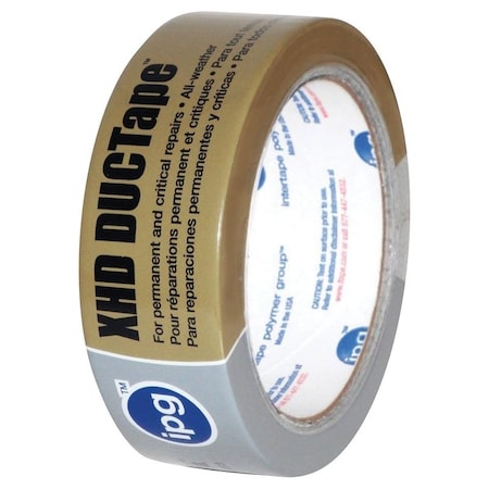 Intertape Duct Tape, 10 yd L, 1.88 in W, Cloth Backing, Silver 9602