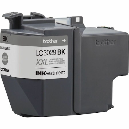 Brother Brother Genuine LC3029BK INKvestment Super High Yield Black Ink Cartridge - Inkjet - Super High Yield - Black LC3029BK
