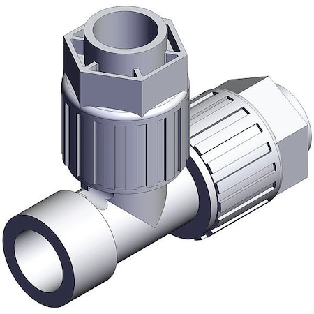 Smc High Purity Fitting, Adapter, PFA, Tee LQ3R5B-FN