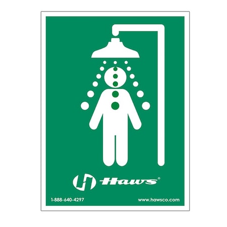 Haws Shower Sign SP177