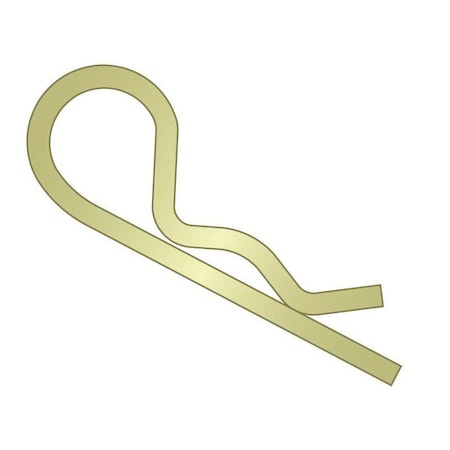 Huyett Bridge Pin, Zinc Yellow Spring Steel, 0.243 in Wire Dia x 5.00 in L x Fits 1-1/8 in BPY-2109