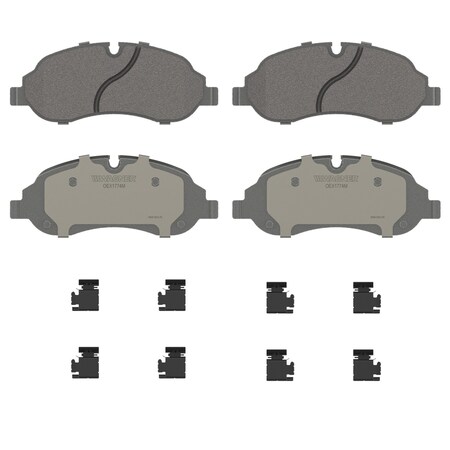 Wagner Brake OEX Front Disc Brake Pad Set Premium Semi - Met,  OEX1774M