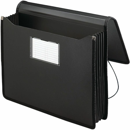 Smead Premium 5-1/4" Accordion Expansion Wallets, Poly, Letter, Black 71500