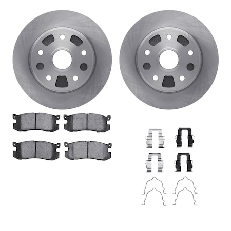 Dynamic Friction Co DFC Brake Rotor with 5000 Brake Pads and Hardware Kit 6512-80118