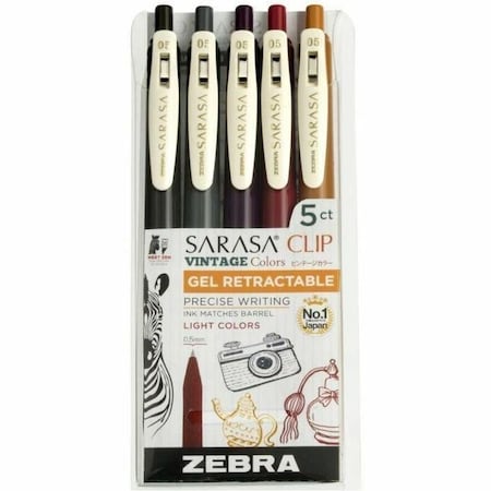 Sarasa Clip Vintage Gel Retractable Dark 47455