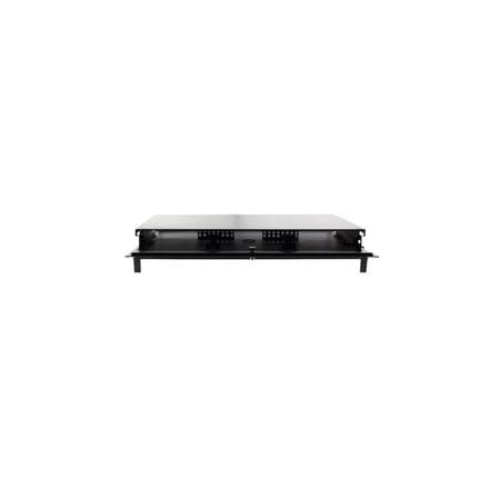 Cable Wholesale 1U Fiber Optic Patch Panel, Capacity 3 LGX Adapter Plates / Cassettes / Modules, Unloaded, 68F1-10320