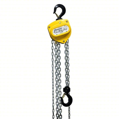 Oz Lifting Products Manual Chain Hoist, 40 ft Chain L, Yellow OZ015-40CHOP