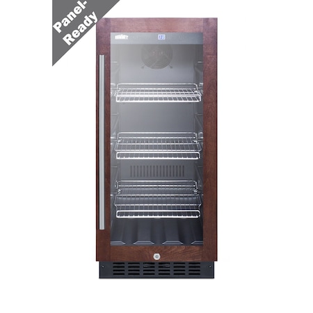 Summit 15in Wide Built-In Beverage Center Panel Not Included SCR1536BGPNR