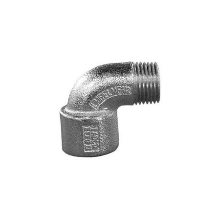 Appleton Electric Conduit Fitting 1 in, Threaded, Iron, Electro Zinc Plated ELMF90-100