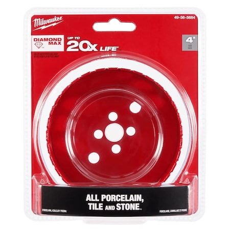 Milwaukee Tool Milwaukee(R) 4" Diamond Max(TM) Hole Saw 49-56-5684
