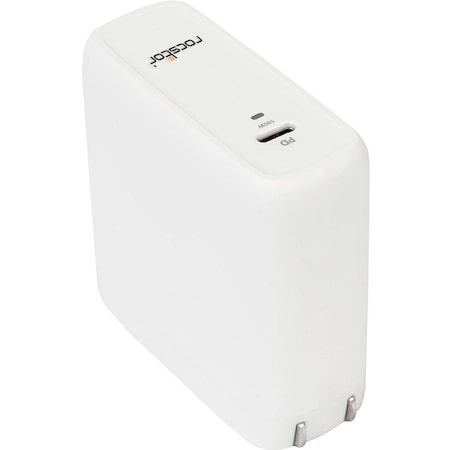 Rocstor 100W SMART USB-C POWER ADAPTER GAN TECHNOLOGY - UL & FCC/CE -WHITE Y10A247-W1