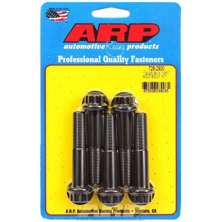 Arp 726-2500 0.5-20 x 2.5 in. 12 Point Bolt Kit, 5PK ARP726-2500