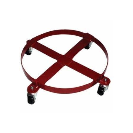 Milwaukee Hand Trucks Welded Drum Dolly, 4-Wheel, 800 lb, 6-1/4 in h x 30-1/2 in w 310-40146