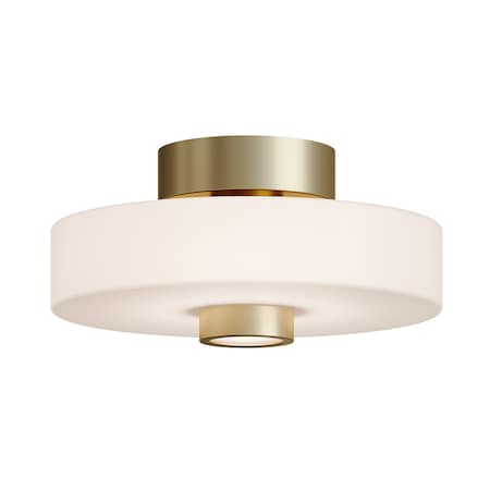 Afx Sydney 13in LED Ceiling Light, Light Antique Brass SYDC13LAJUDLB
