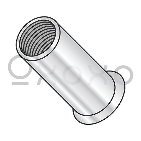 Oxoxo 5/16-18-.200 Small Head Threaded Insert Rivet Nut Aluminum Cleaned and Polished NON-RIBBED, 1000PK 385325