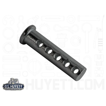 Huyett Universal Clevis Pin, Low Carbon Steel, 0.188 in Dia x 2.500 in Shank Length x 0.094 in Hole Dia CLPU-0187-2500